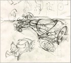 Vehicle design idea sketch - pencil
